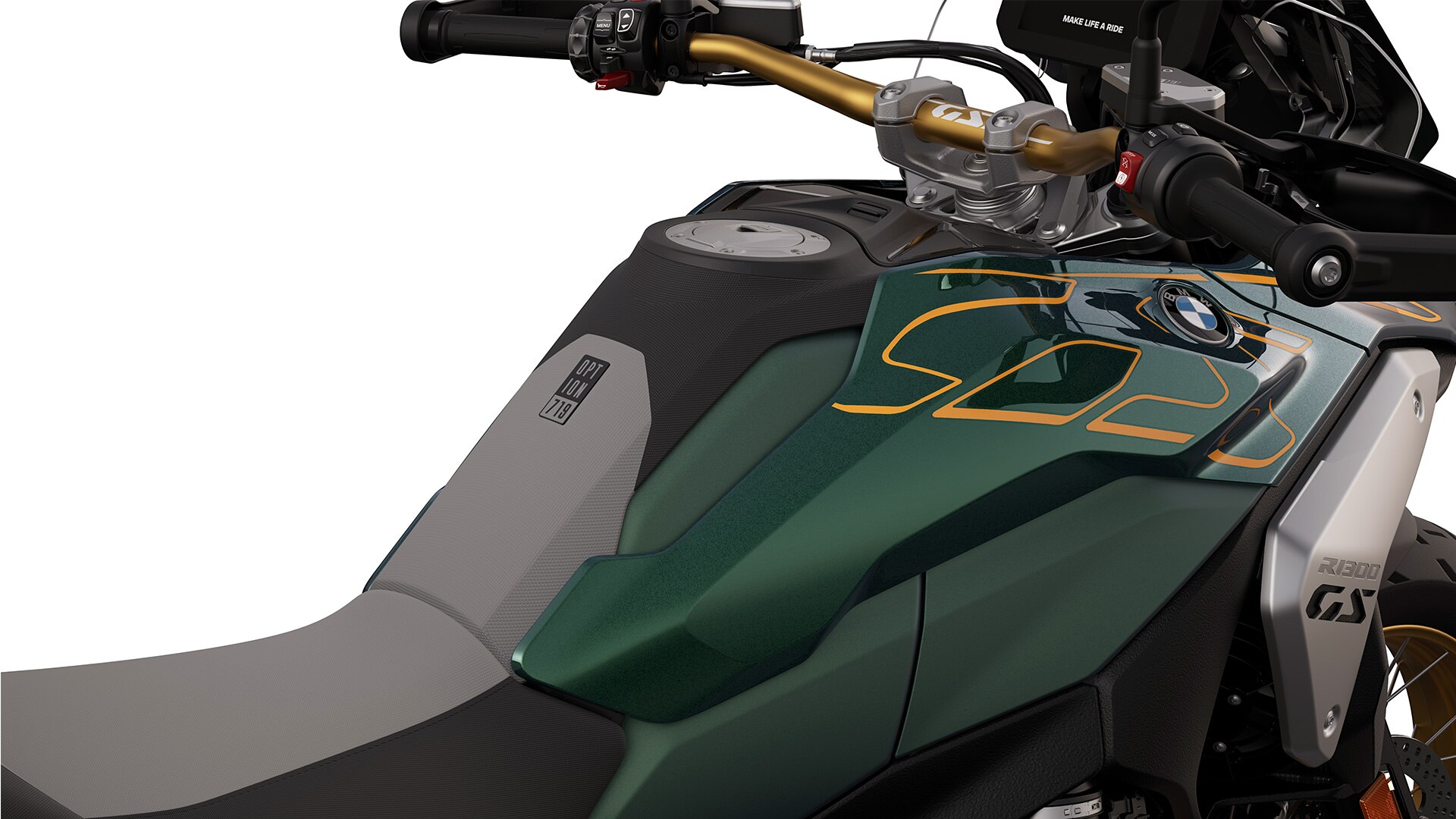 El diseño gráfico de la BMW R 1300 GS Tramuntana con equipamiento Option 719