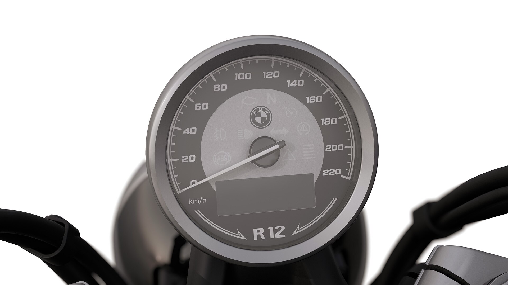 The classic round instrument of the R 12 from BMW Motorrad