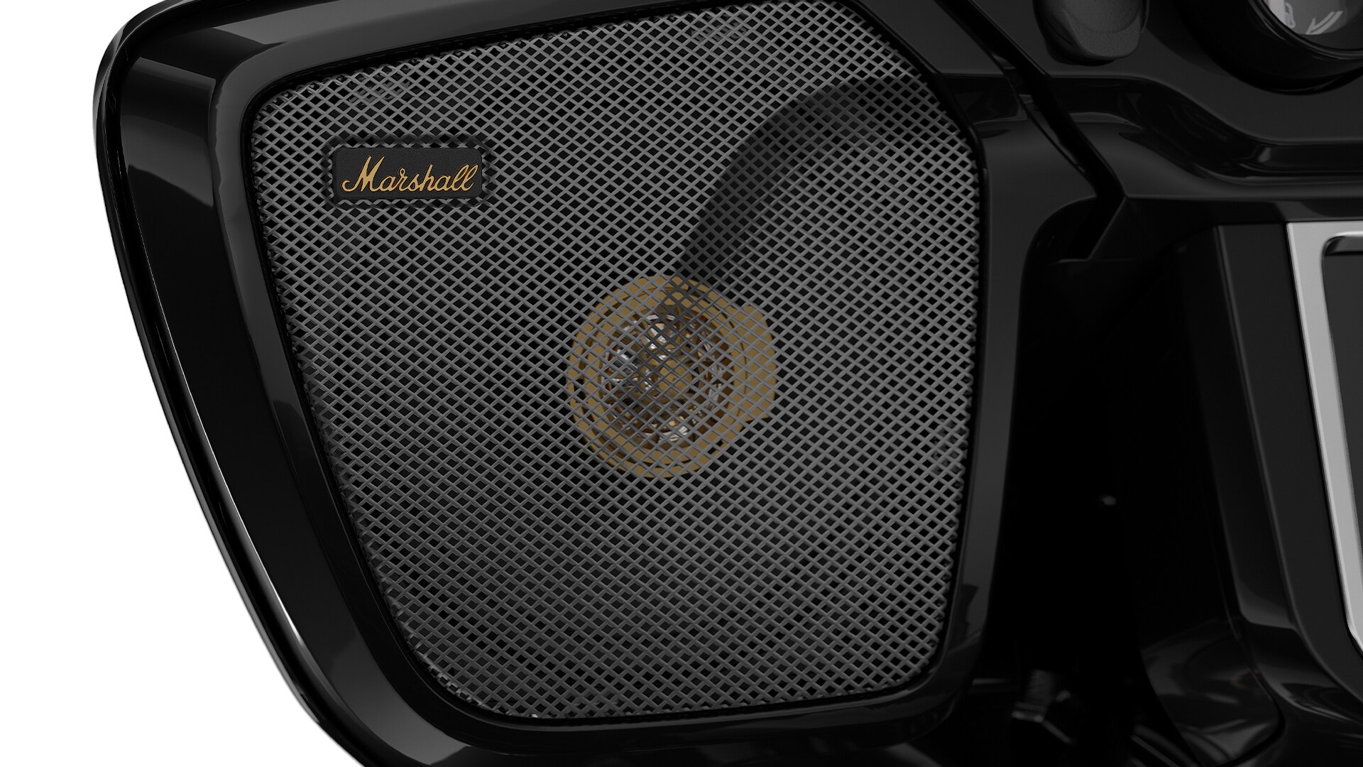 Altavoces incorporados de la marca Marshall.