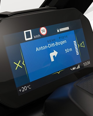 Connectivity functions of the C 400 X from BMW Motorrad