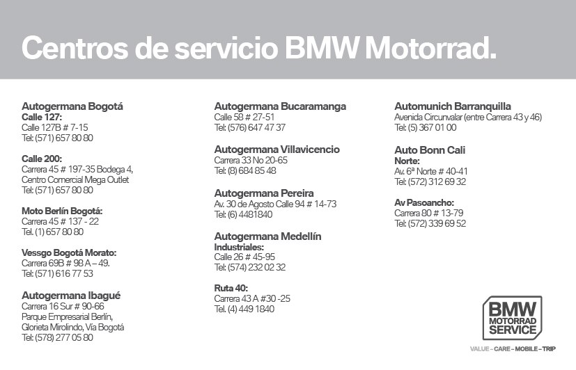 Servicio BMW Motorrad Colombia